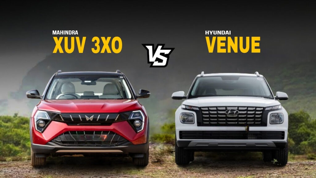 Mahindra XUV 3XO vs Tata Nexon vs Hyundai Venue