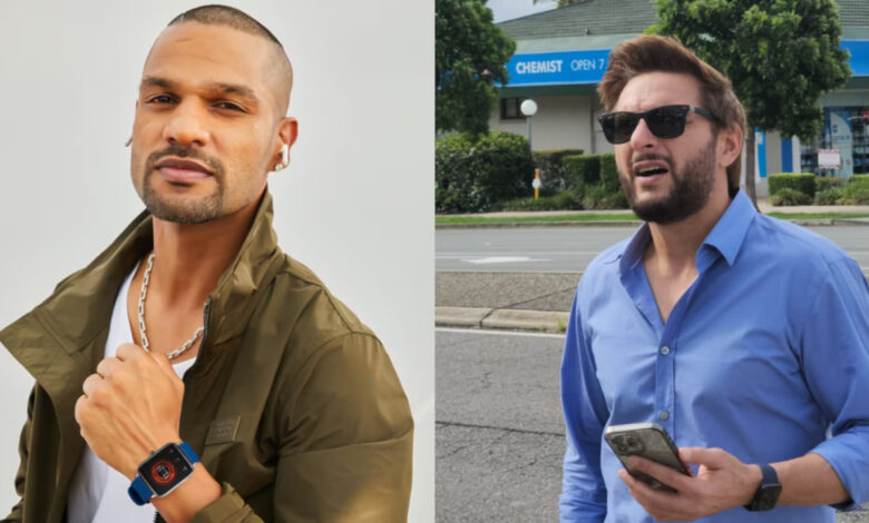 Shikhar Dhawan and Shahid Afridi