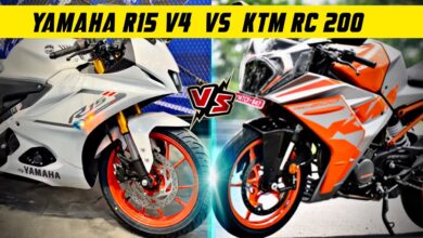 Yamaha R15 V4 vs KTM RC 200