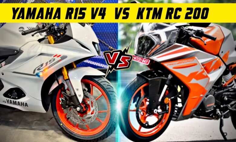 Yamaha R15 V4 vs KTM RC 200