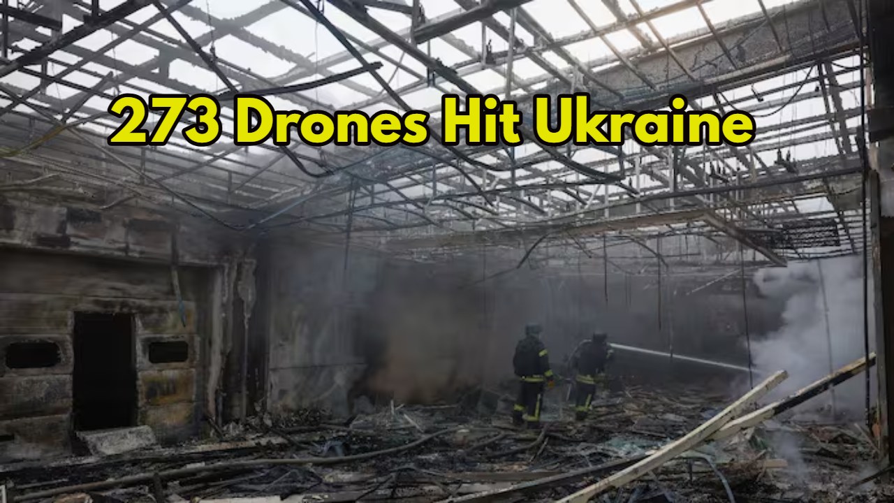 Russia Launches Record 273-Drone Strike...