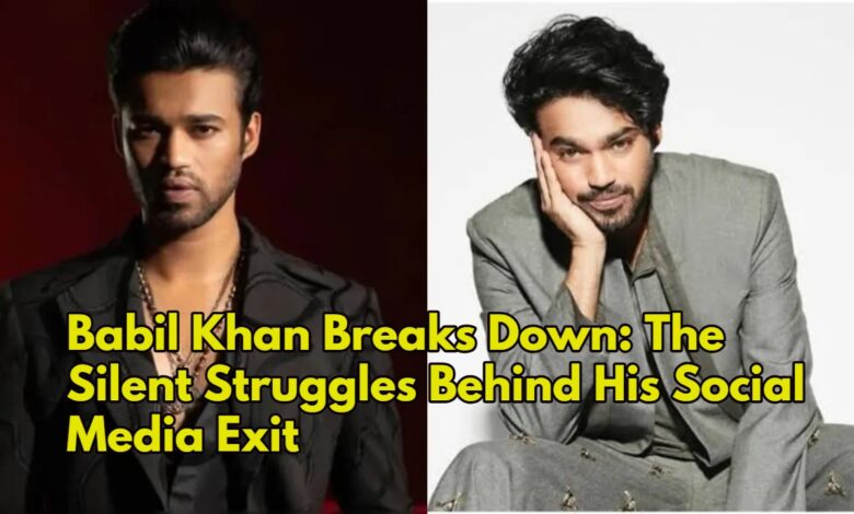 Babil Khan Breaks Down: The Silent Struggles Behind His Social Media Exit