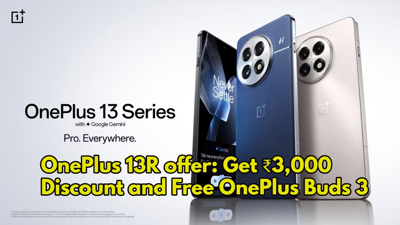 OnePlus 13R offer: Get ₹3,000...
