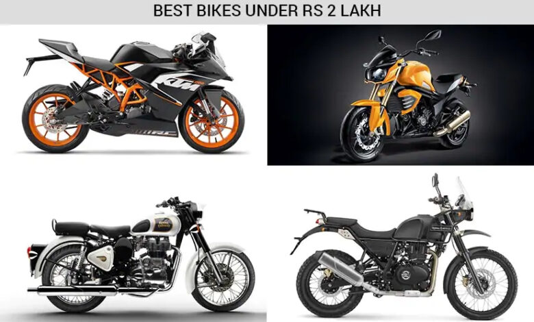 Top 10 Bikes Under Rs 2 Lakhs in India