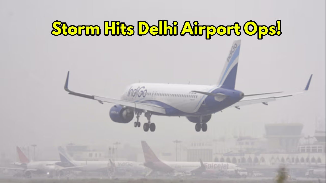 Delhi Storm Disrupts IGI Airport...