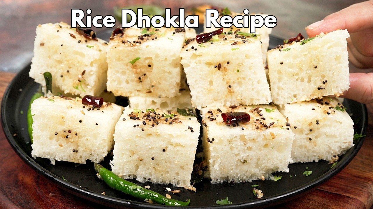 Soft & Spongy Rice Dhokla...
