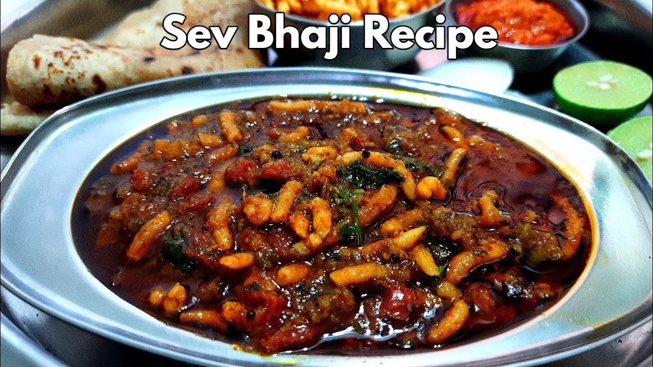 Sev Bhaji Recipe , Spicy...