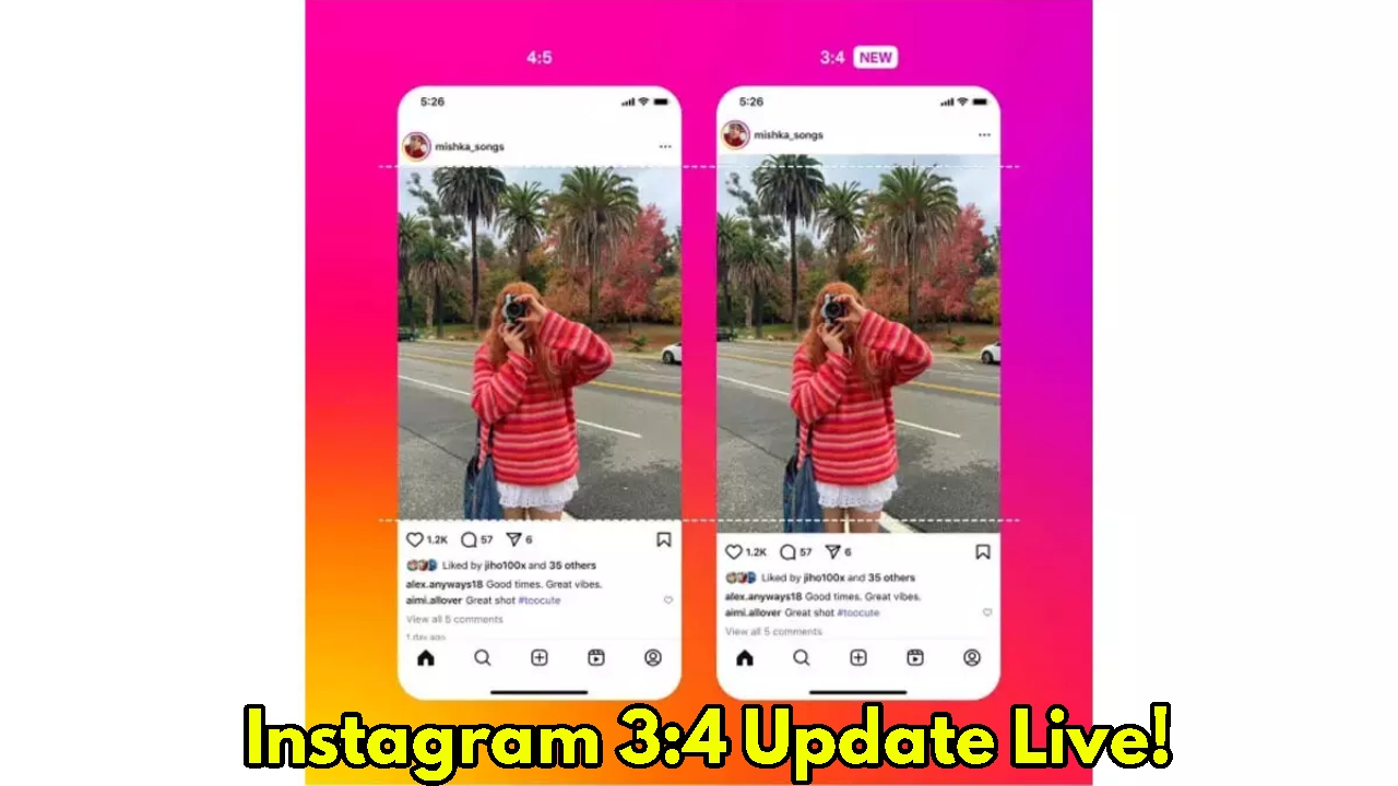 Instagram Now Supports 3:4 Photos...