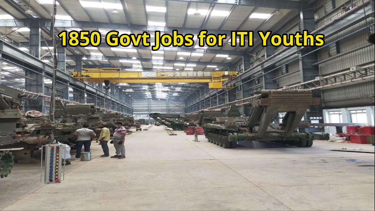 1850 Govt Jobs for ITI Youths