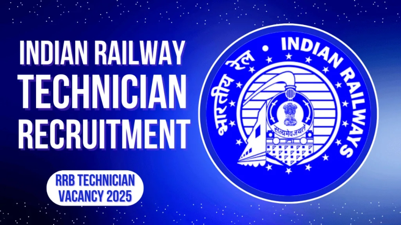 RRB Technician Recruitment 2025: 6,374...