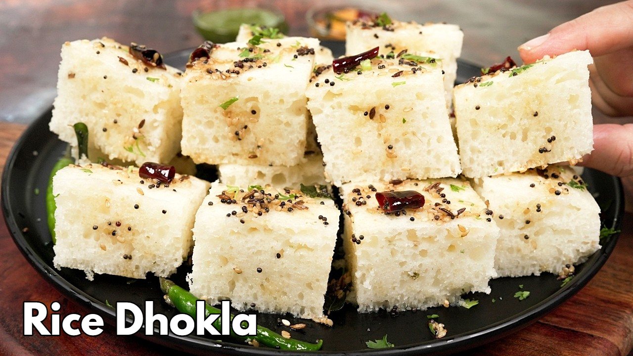 Rice Dhokla Recipe , Soft,...