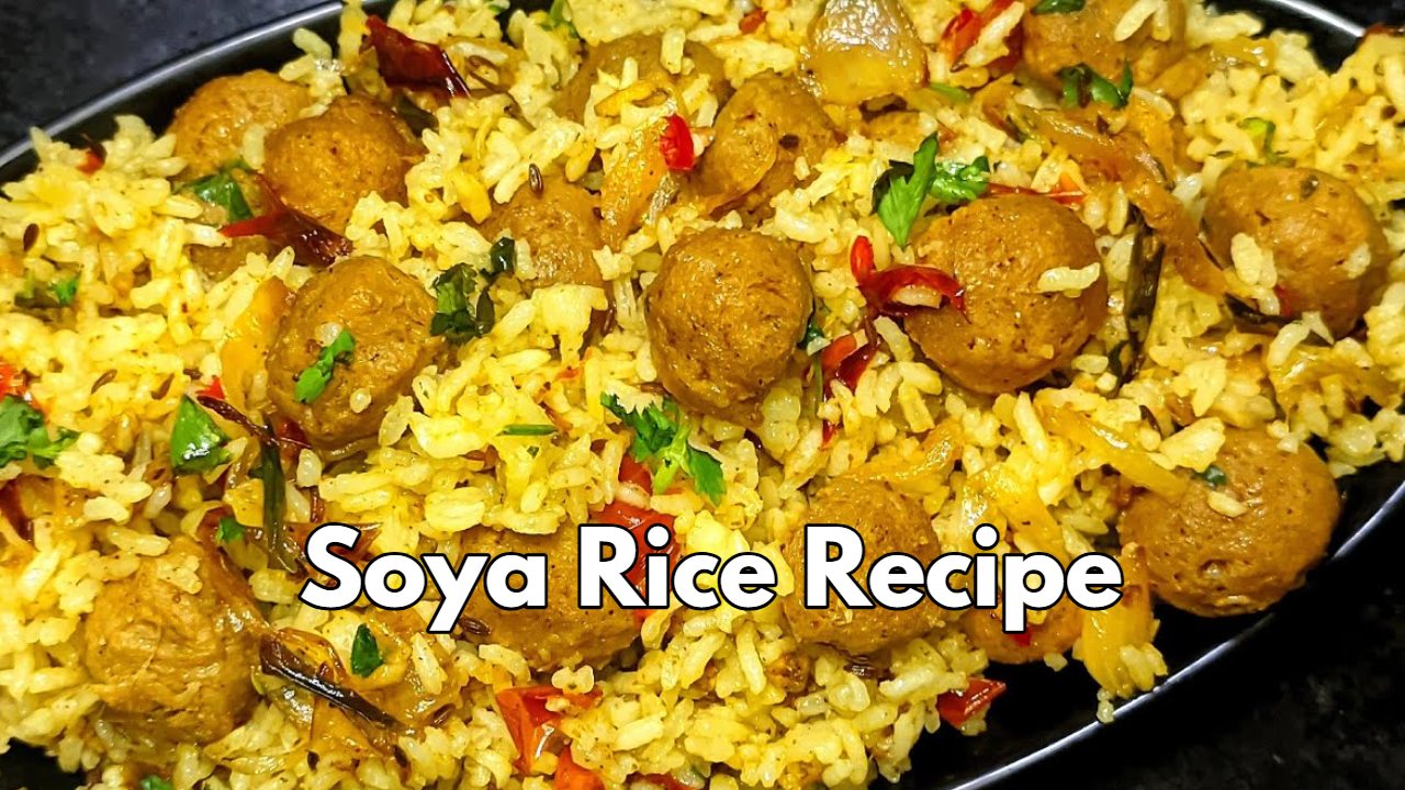 Soya Rice Recipe , Protein-Rich...