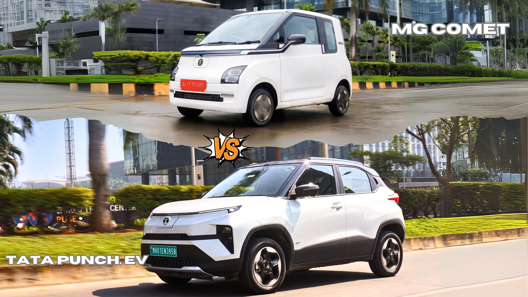 Tata Punch EV vs MG Comet EV