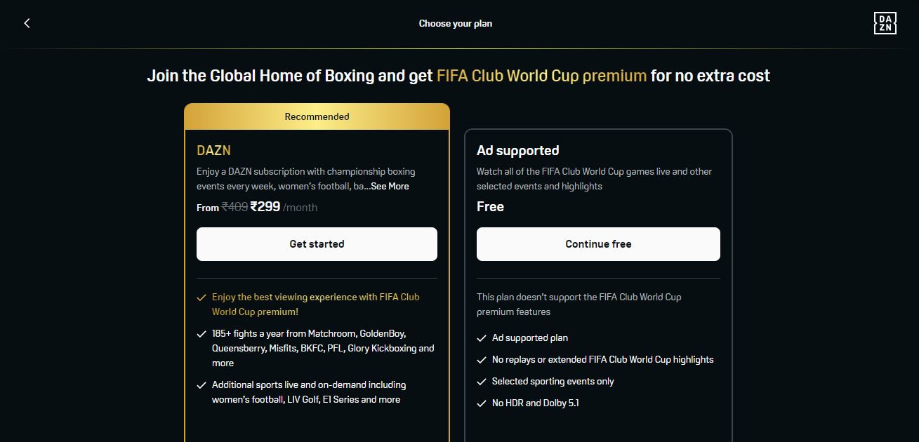 How to register on DAZN and watch the FIFA Club World Cup for free: Step-by-Step guide