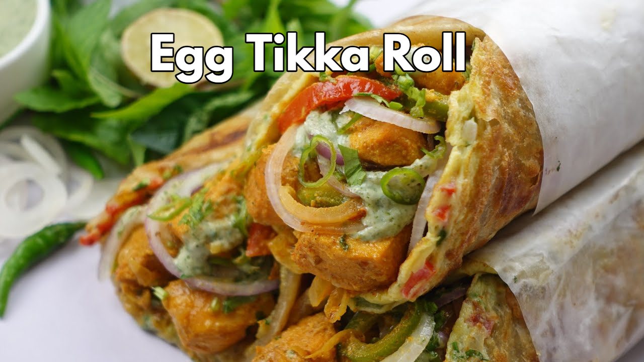 Egg Tikka Roll Recipe ,...