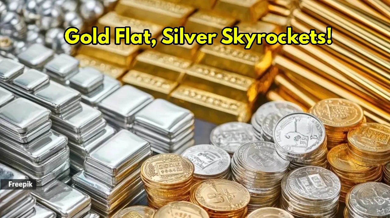 Gold Steady, Silver Soars