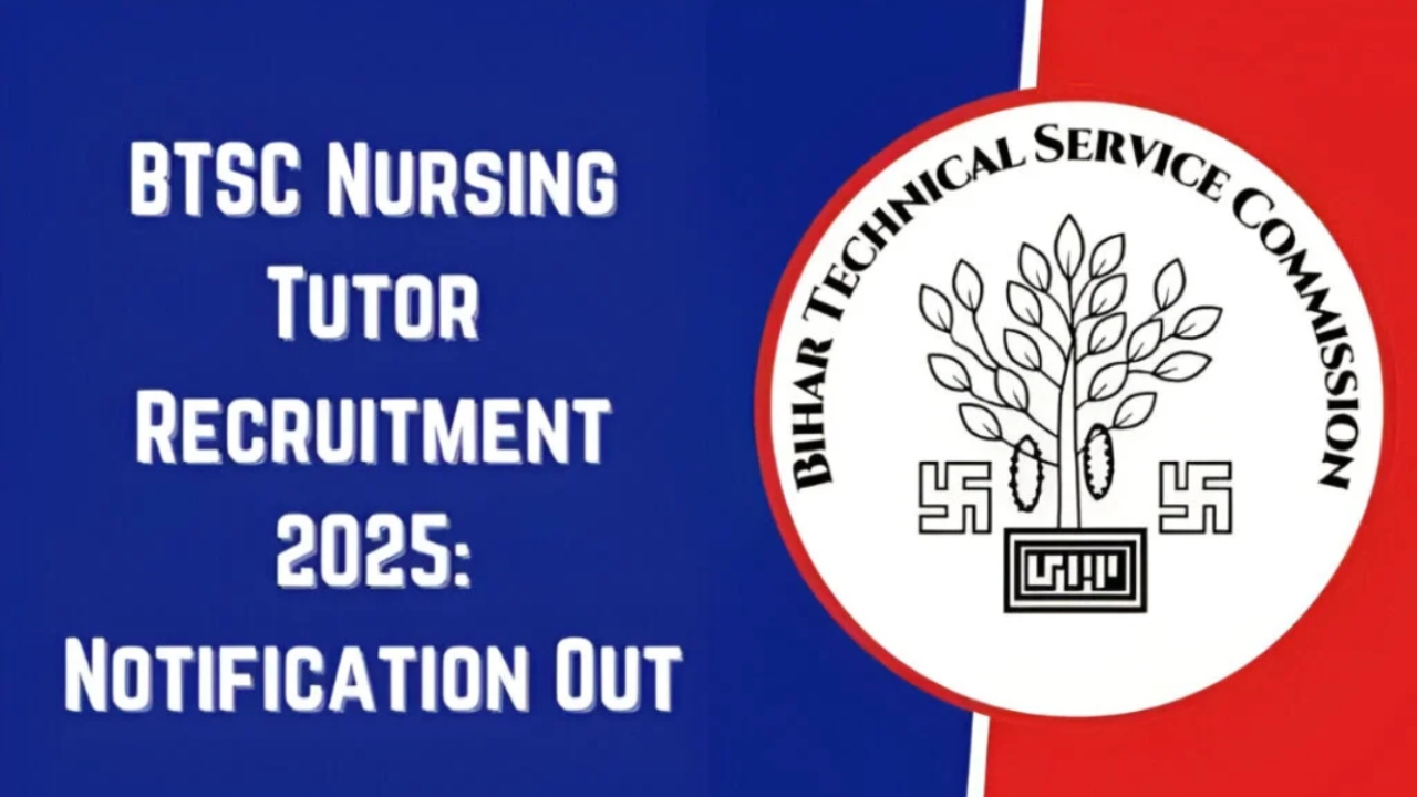Bihar Nursing Tutor Vacancy