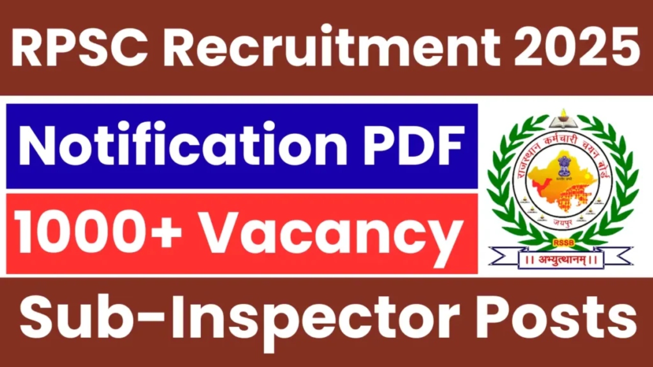 Rajasthan Police SI Vacancy