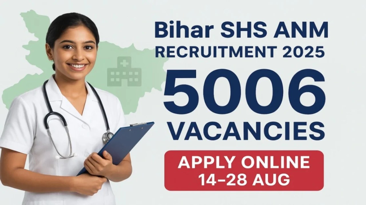Bihar SHS ANM Recruitment 2025