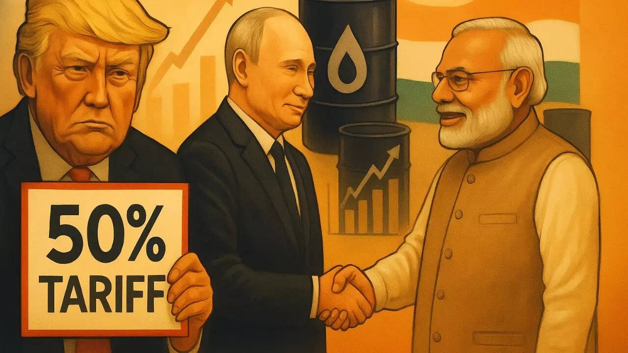 India Faces 50% US Tariff Threat Over Russian Oil